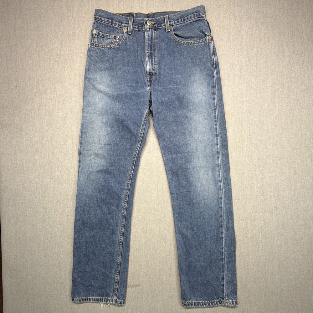 Vintage Levis Jeans Mens 33x32 (Fits 32x31) 505 Straight Nice Fade